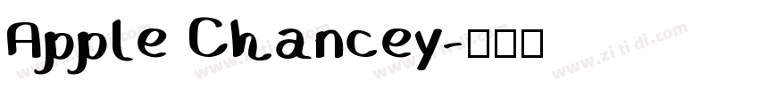 Apple Chancey字体转换